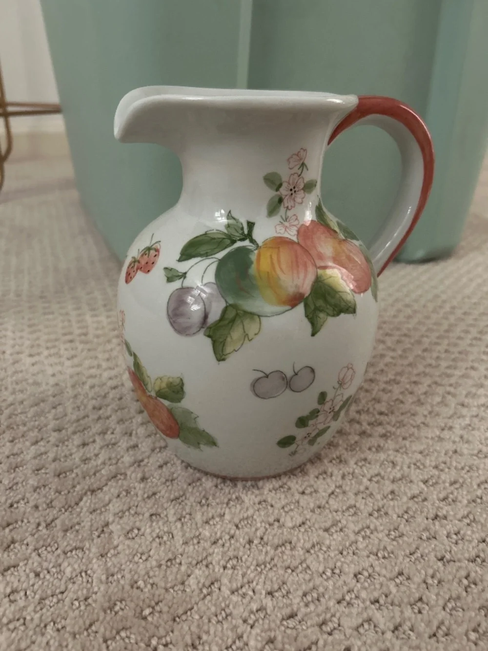 Antique floral vase